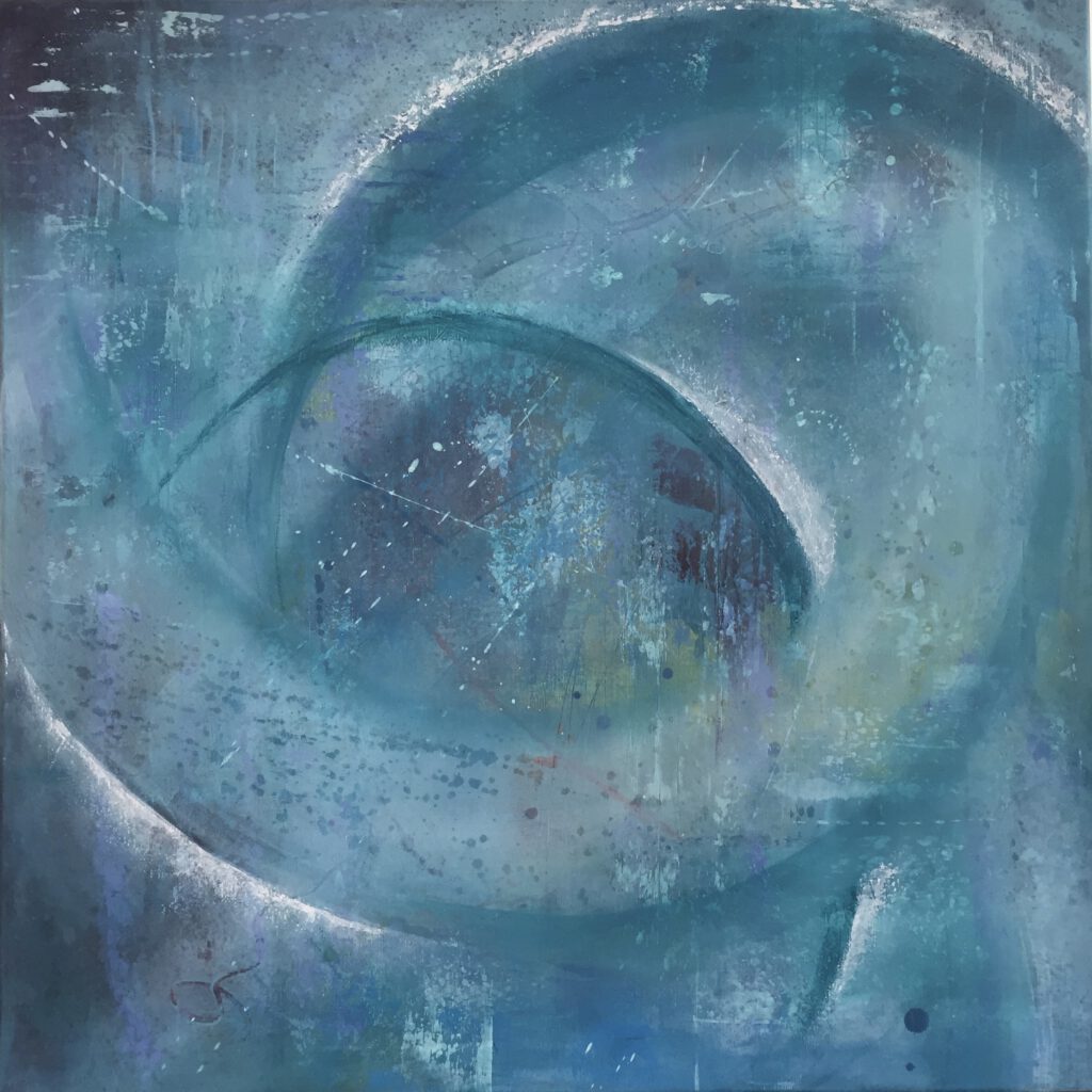 „Blau“ 70 x 70 Acryl auf LW